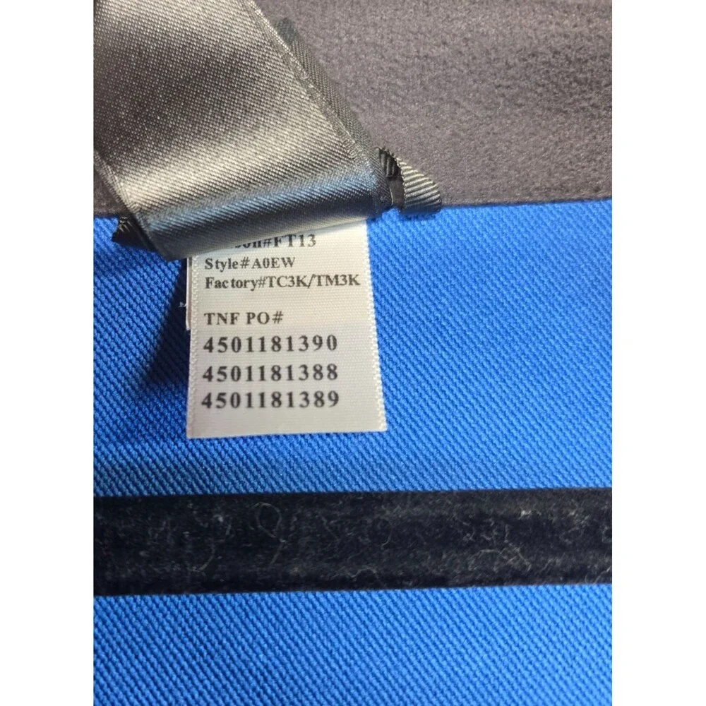 The North Face Apex Soft Shell Jacket Blue Black Men's Medium Full Zip